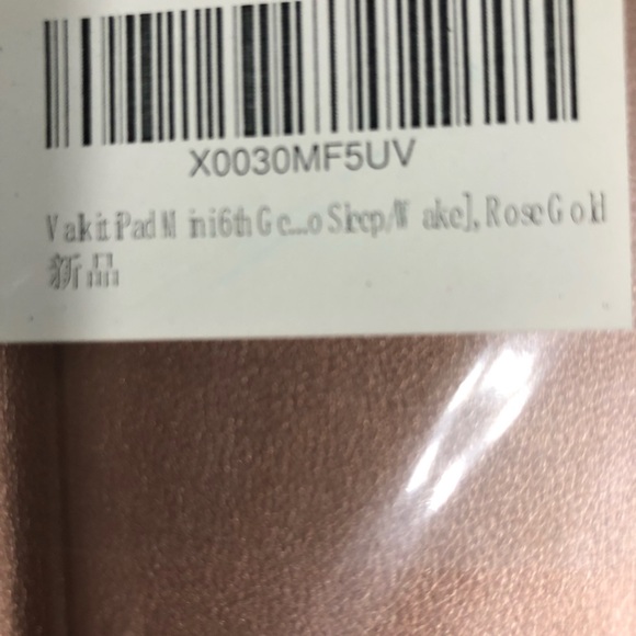 I pad Mini generation 6 Trifold Smart Stand cover and case Gold Rose.8”L X 6” W - Picture 6 of 6